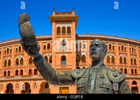 Las Ventas Stierkampfarena in Madrid Stockfoto