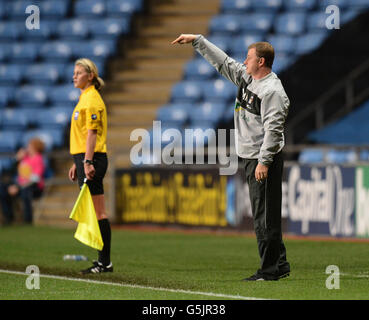 Soccer - npower Football League One - Coventry City / Crawley Town - Ricoh Arena. Mark Robins, Manager von Coventry City Stockfoto