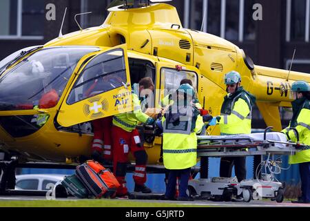 Luft-Krankenwagen-Lager Stockfoto