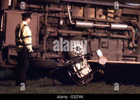 Ulster Verkehrsunfall Stockfoto