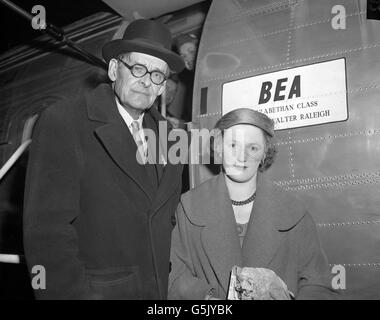 Poesie - TS Eliot und seine Frau Valerie - London Stockfoto