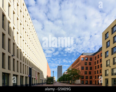 Konzernzentrale der Wiener Stadtwerke Holding AG (Mitte) im Office-Bereich TownTown in Erdberg, Wien, Wien, W Stockfoto