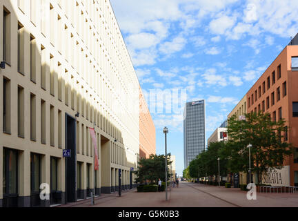 Konzernzentrale der Wiener Stadtwerke Holding AG (Mitte) im Office-Bereich TownTown in Erdberg, Wien, Wien, W Stockfoto