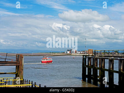 Die Fähre zwischen Knott und Fleetwood, Lancashire, England UK Stockfoto