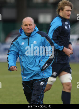 Rugby-Union - EMV-Prüfung - Schottland V Südafrika - Schottland Trainingseinheit - Murrayfield Stockfoto