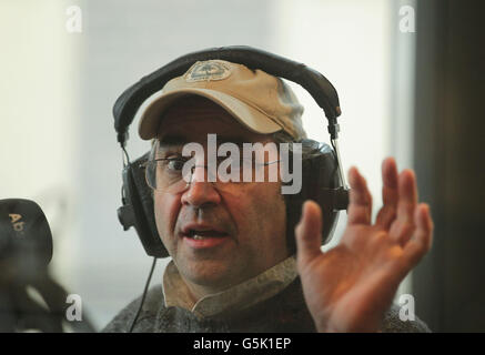 Danny Bäcker in der Christian O'Connell Breakfast Show Stockfoto