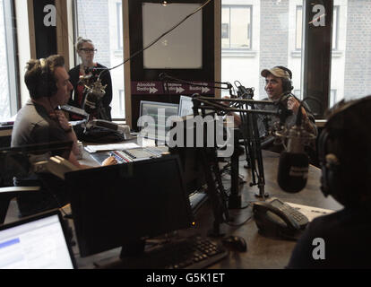 Danny Bäcker in der Christian O'Connell Breakfast Show Stockfoto