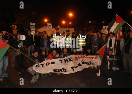 Palästina Solidarität-protest Stockfoto