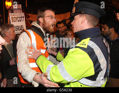 Palästina Solidarität-protest Stockfoto