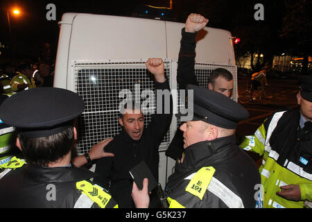 Palästina Solidarität-protest Stockfoto