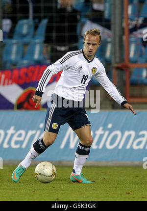 Fußball - International freundlich - Luxemburg gegen Schottland - Stade Josy Barthel. Leigh Griffiths, Schottland Stockfoto