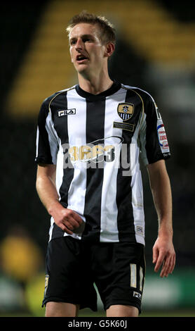 Fußball - Johnstone's Paint Trophy - nördliche Sektion - zweite Runde - Notts County / Sheffield United - Meadow Lane. Jeff Hughes, Notts County Stockfoto