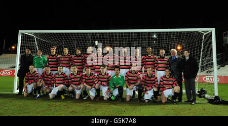 Fußball - FA Cup Final Rematch - Wanderer gegen Royal Engineers - das KIA Oval. Wanderers Team-Gruppe Stockfoto