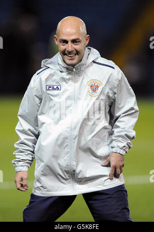 Fußball - npower Football League Championship - Sheffield Mittwoch / Blackpool - Hillsborough. Alan Wright, Trainer von Blackpool Stockfoto