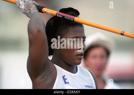 Leichtathletik. Tessa Sanderson, GRB, Javelin Stockfoto