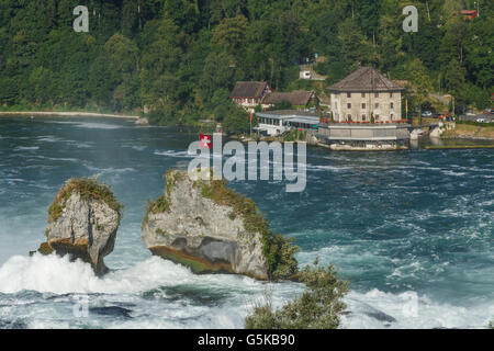 Haus am Rocky river Stockfoto