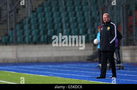 Fußball - International freundlich - Luxemburg gegen Schottland - Stade Josy Barthel. Schottlands Interim-Manager Billy stark während des International Friendly im Stade Josy Barthel in Luxembourg City, Luxemburg. Stockfoto