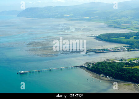 Antenne, Bangor Pier Nord-Wales Stockfoto