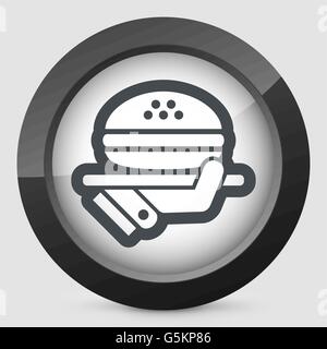 Fast-Food-Menü-Symbol Stock Vektor