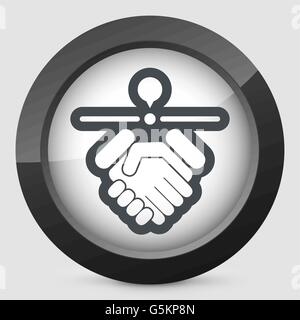 Stimmen Standort-Symbol Stock Vektor