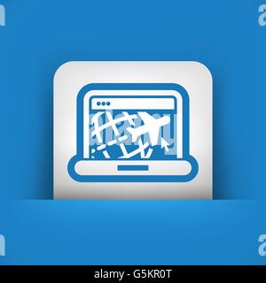 Illustration des Reise-Web-Agentur-icon Stock Vektor