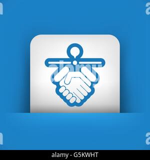 Stimmen Standort-Symbol Stock Vektor