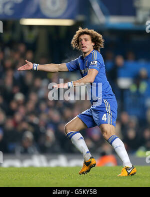 Fußball - Barclays Premier League - Chelsea / Southampton - Stamford Bridge. David Luiz, Chelsea Stockfoto