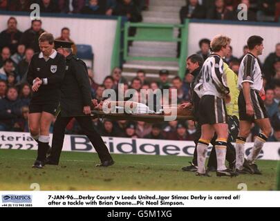 Fußball. FA-Cup. Dritte Runde.  Derby County gegen Leeds United Stockfoto