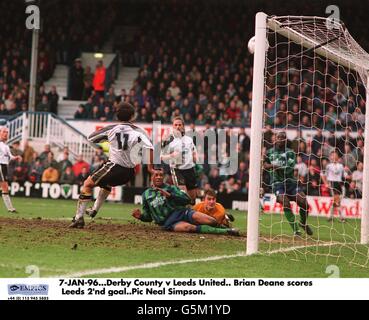 Fußball. FA-Cup. Dritte Runde.  Derby County gegen Leeds United Stockfoto