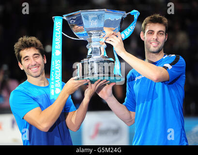 Tennis - Barclays ATP World Tour Finals - Tag acht - O2 Arena Stockfoto