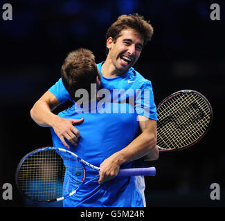 Tennis - Barclays ATP World Tour Finals - Tag acht - O2 Arena Stockfoto