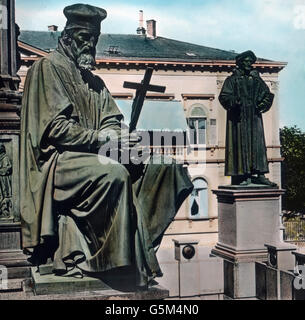 Szene aus Dem Leben von Reformator Martin Luther. Szene aus dem Leben des Protestand Reformators Martin Luther. Stockfoto