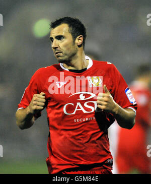 Fußball - Npower Football League One - Tranmere Rovers V Milton Keynes Dons - Prenton Park Stockfoto