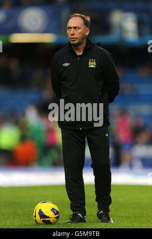 Fußball - Barclays Premier League - Chelsea / Manchester City - Stamford Bridge. David Platt, erster Mannschaftstrainer von Manchester City Stockfoto