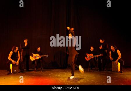 Flamenco-Tänzer Joaquin Cortes während einer Fotocolo in der Royal Albert Hall, London, bevor er in 'Joaquin Cortes Live' auftrat, einer neuen Tanzextravaganza. Stockfoto
