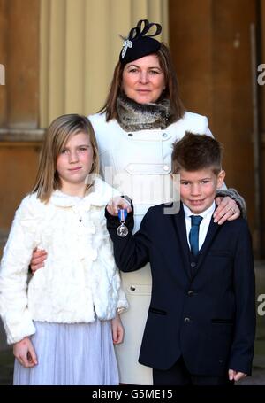 Investitur am Buckingham Palace Stockfoto