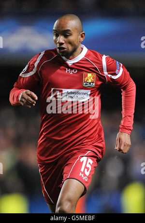 Fußball - UEFA Champions League - Gruppe E - Chelsea / FC Nordsjaelland - Stamford Bridge. Joshua John, FC Nordsjaelland Stockfoto