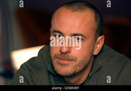 Whitbread Novel Award-Gewinner Patrick Neate für "Twelve Bar Blues" während einer Fotocall im Zentrum von London. Die Preisverleihung findet in der Brauerei statt. Stockfoto