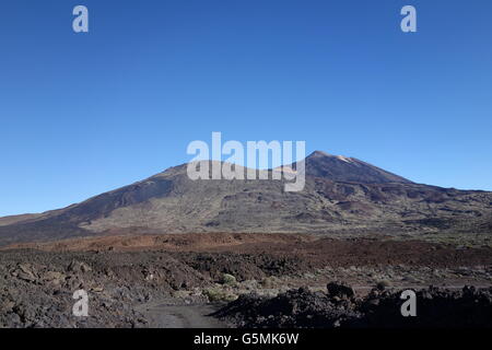 Blick auf Pico Viejo und der Pico del Teide Nationalpark Teide, Teneriffa Stockfoto