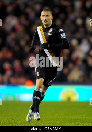 Fußball - Barclays Premier League - Stoke City gegen Fulham - Britannia Stadium. Mladen Petric, Fulham Stockfoto