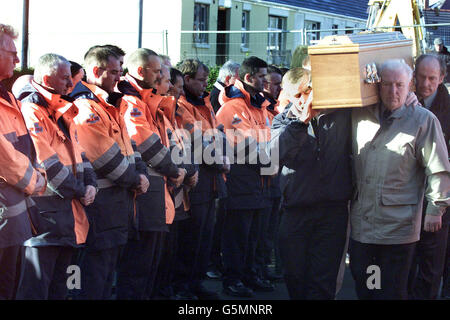 Beerdigung von Daniel McColgan Stockfoto