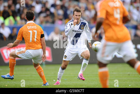 Fußball - Major League Fußball - Pokalfinale - Los Angeles Galaxy gegen Houston Dynamo - Home Depot Center. David Beckham VON LA Galaxy beim MLS-Cup-Finale im Home Depot Center, Los Angeles, USA. Stockfoto