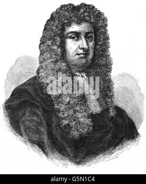 William Russell, Lord Russell (1639 – 1683), englischer Politiker. Er war ein führendes Mitglied der Country Party, Vorläufer der Whigs, die den Grundstein für Opposition im Unterhaus von England während der Regierungszeit von König Charles II, aber wurde fast zwei Jahre, bevor König Charles starb und James den Thron bestieg wegen Hochverrats, hingerichtet. Stockfoto