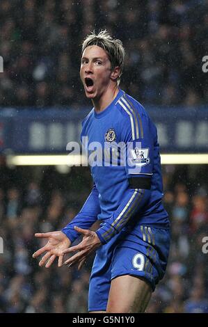 Fußball - Barclays Premier League - Chelsea gegen Manchester City - Stamford Bridge Stockfoto