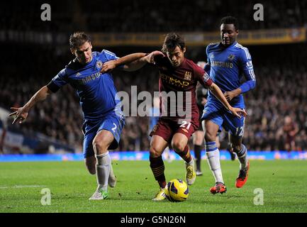 Fußball - Barclays Premier League - Chelsea gegen Manchester City - Stamford Bridge Stockfoto