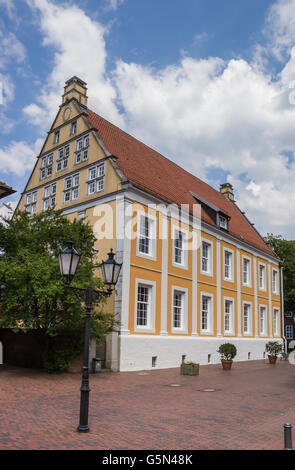 Altbau im historischen Zentrum von Lingen, Deutschland Stockfoto