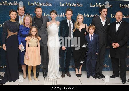 Les Miserables-Weltpremiere - London Stockfoto