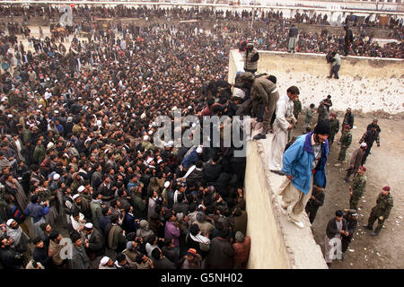 Afghanische Menge Ärger Stockfoto