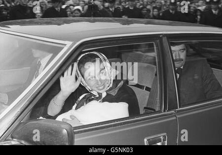 Royalty - Prinzessin Anne - Geburt von Peter Phillips - London Stockfoto