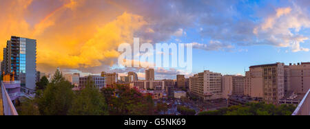 Los Angeles Downtown Panorama Stockfoto